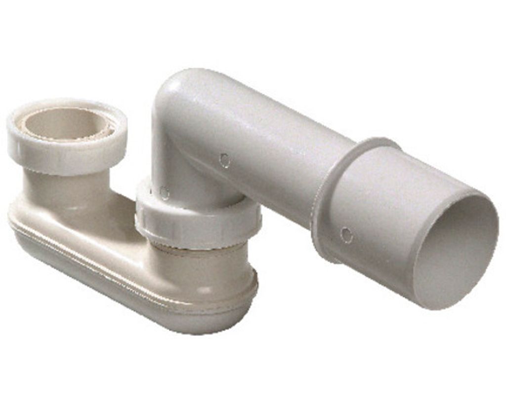 Geruchsverschluss für Ab Überlaufgarnitur DN 50 Badewanne Siphon Sifon Syfon Extra Flach Flachsiphon