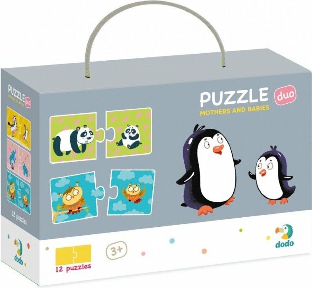 DoDo Puzzle Duo - Maminky a miminka 12x2 dlky Obrázek produktu 