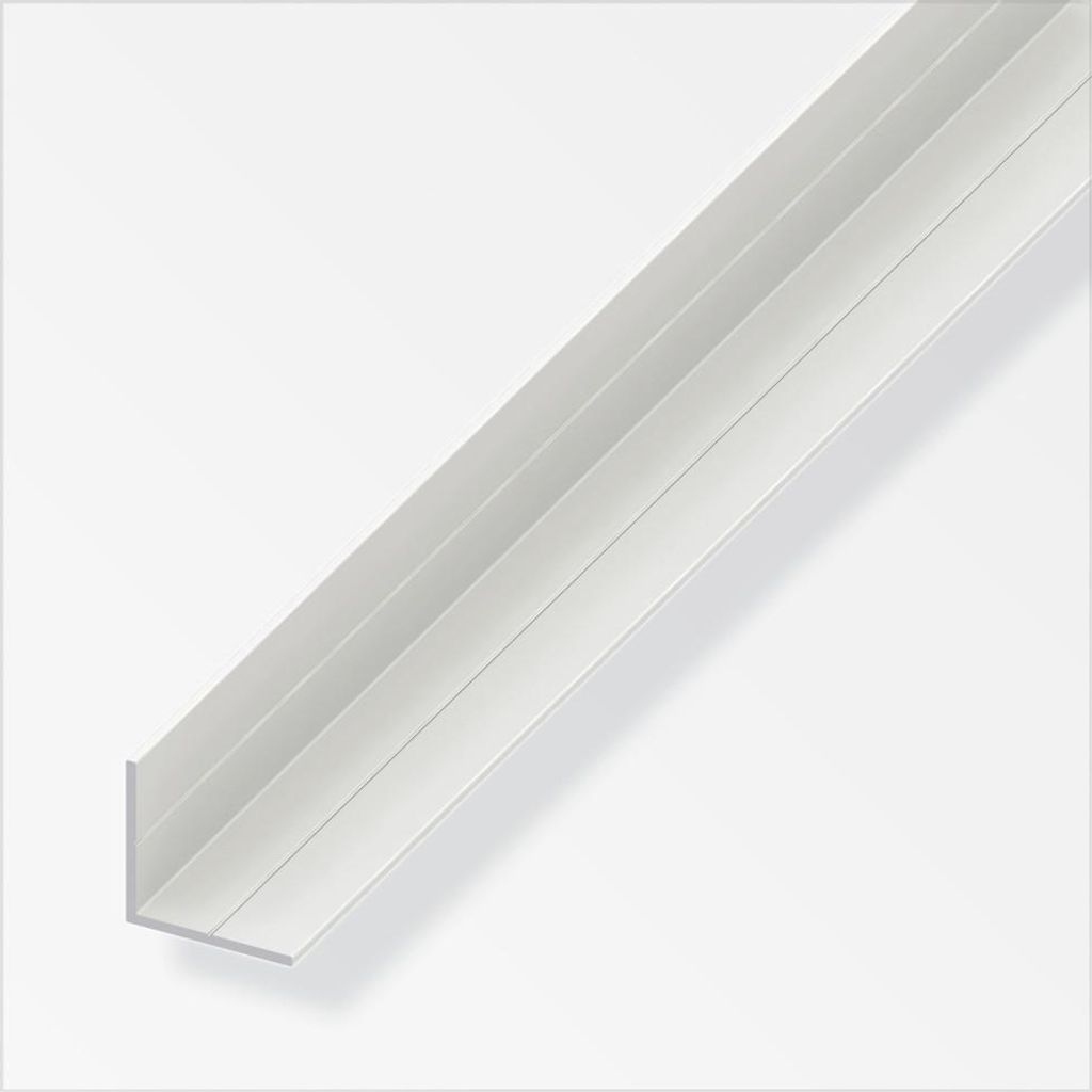 alfer Winkel 1 m, 23.5 x 23.5 mm PVC (Kunststoff) glatt weiss