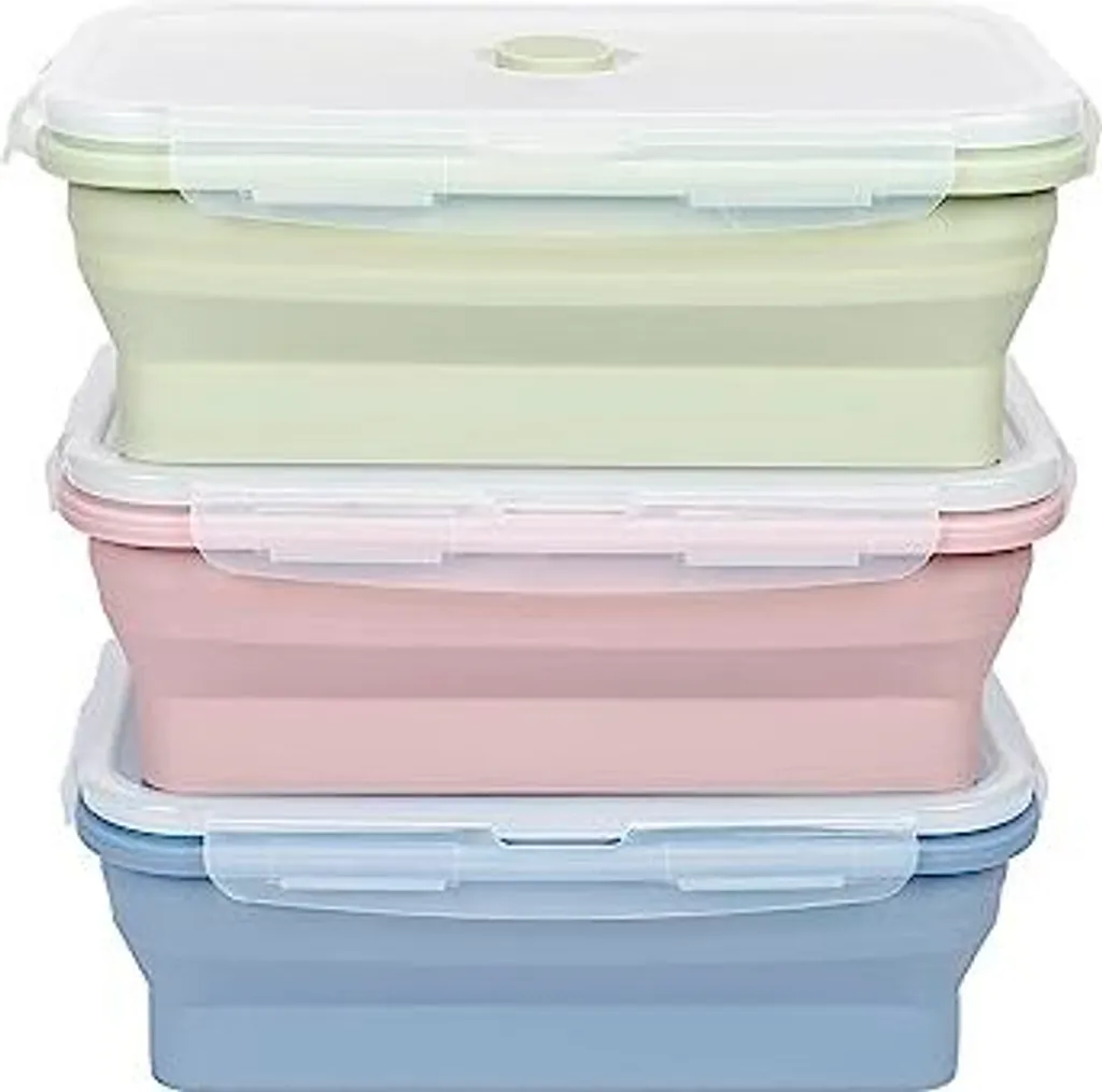 Contenitori EasyLock 1200ml per Lunch Box: Set 3 Pezzi Salvaspazio