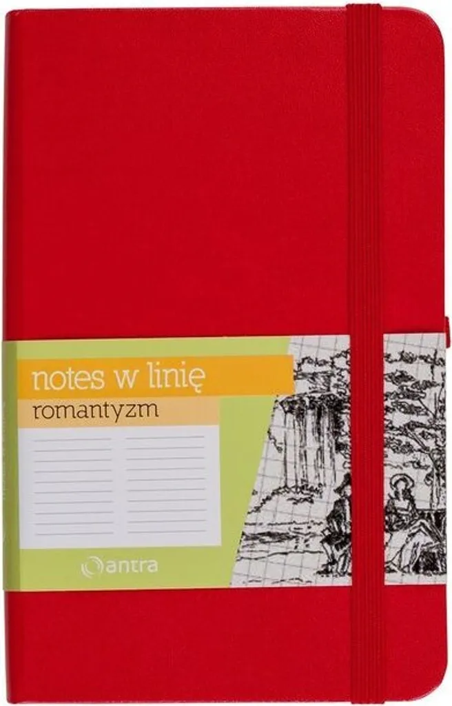 Taccuino A5 Rosso con Elastico Romanticismo: Pratico e Resistente