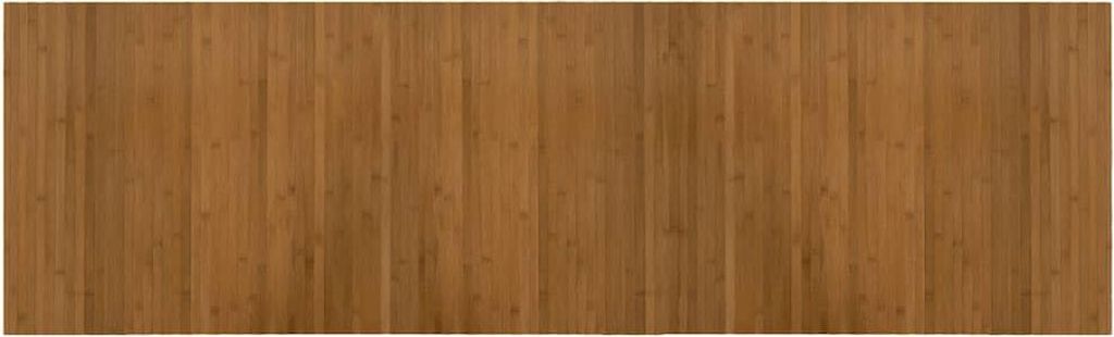 vidaXL Teppich Rechteckig Braun 60x200 cm Bambus