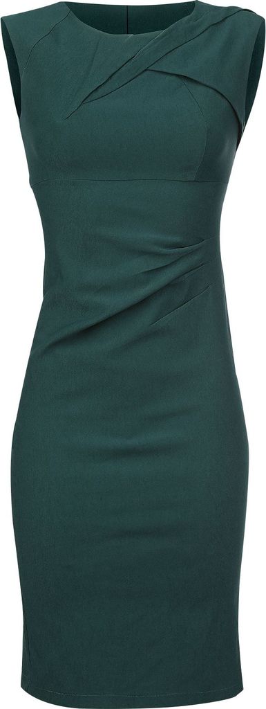 Voodoo Vixen Mittellanges Kleid Damen Claudette Petrol L