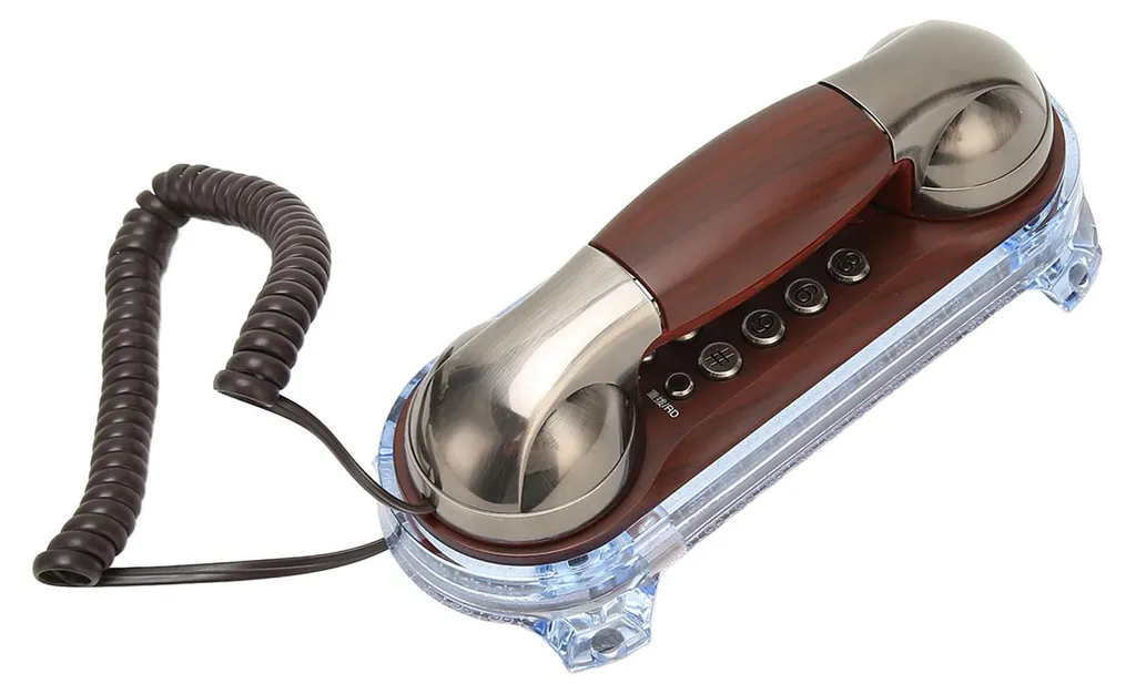 Téléphone fixe filaire pour école et hôtel, fixation murale compacte - 2