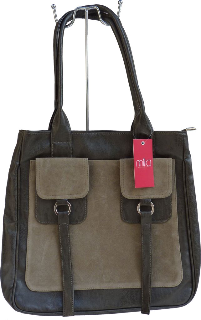 Milla Tasche, Kunstleder braun Fashion Handtaschen für Frauen Schulter Taschen Messenger Tote Taschen