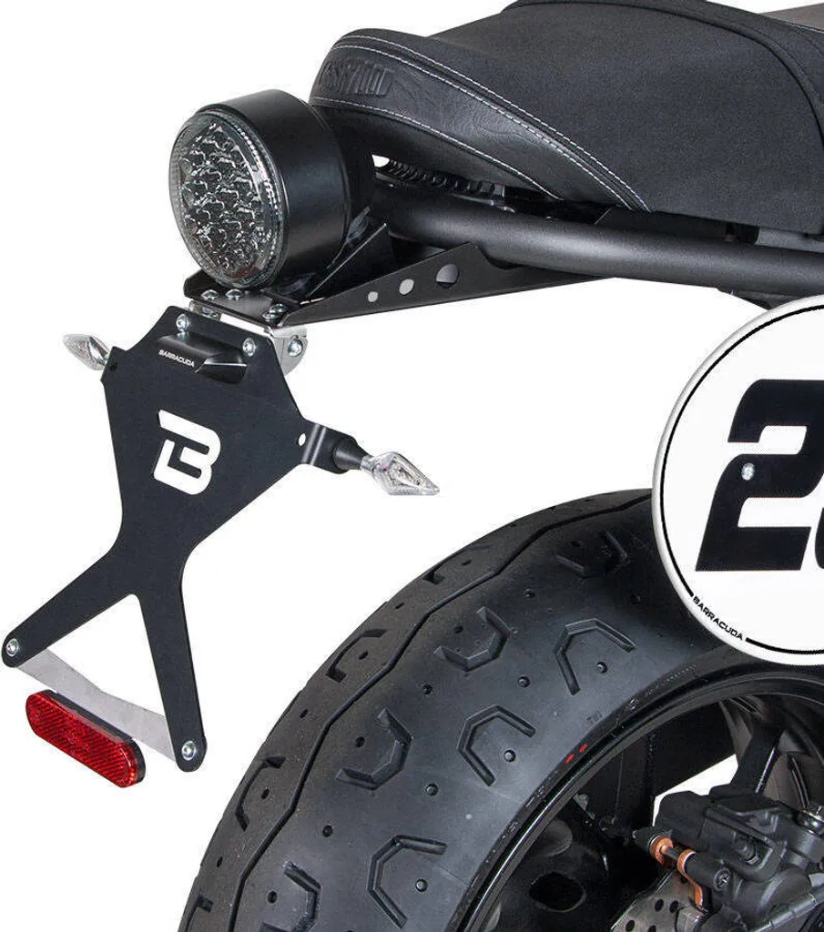 Support de plaque immatriculation Yamaha XSR700 (RM11) Noir Réglable