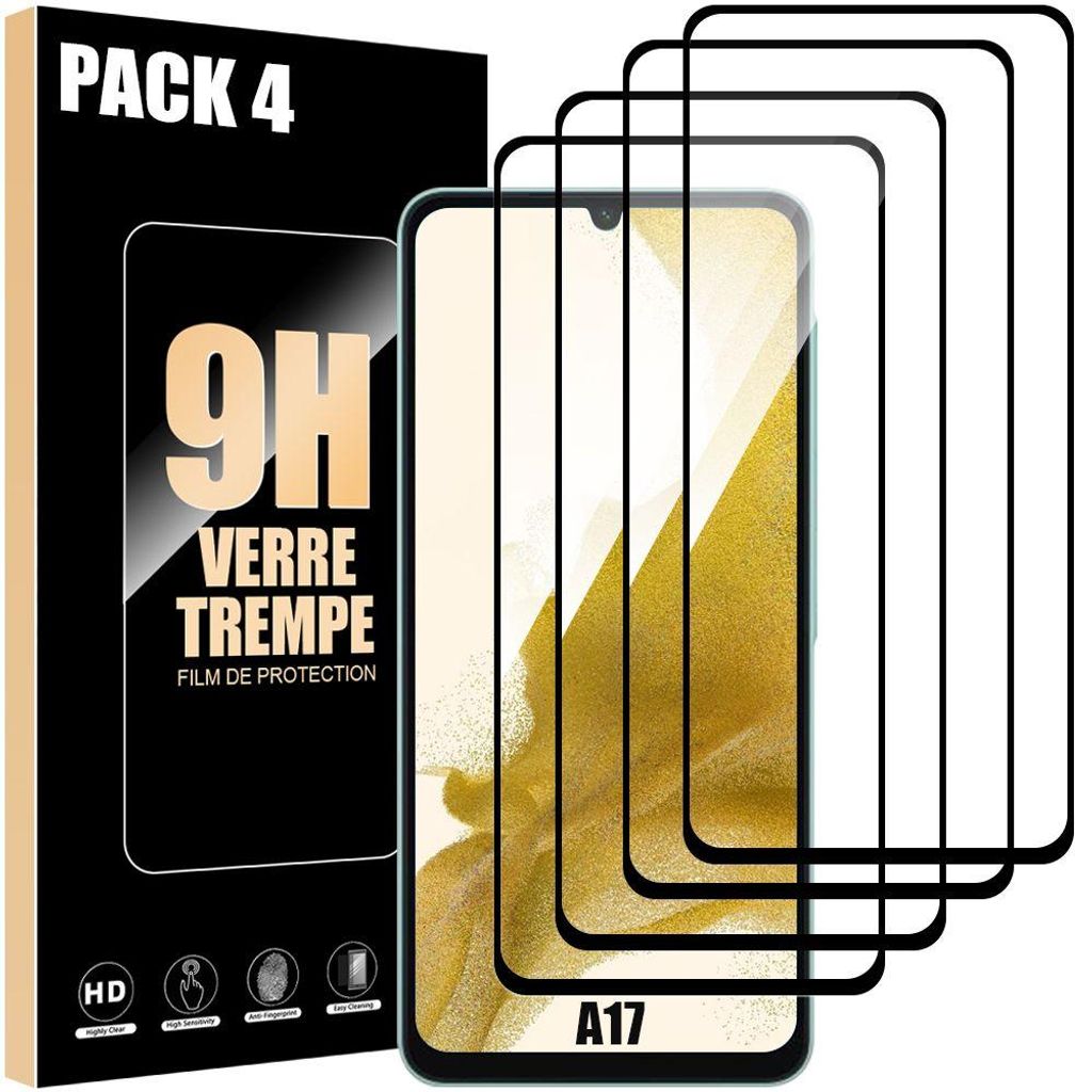 4 Verre Trempé Intégral pour Samsung Galaxy A17 - Image du produit 