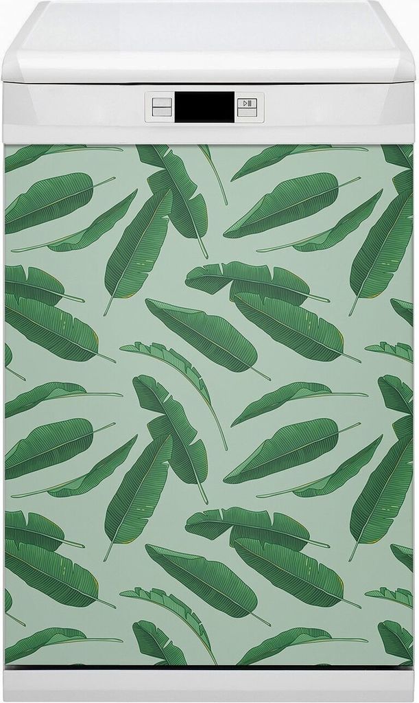 Magnete Dekorative Magnet Folie für Geschirrspüler 45x80 cm Küche - Verlässt Banane