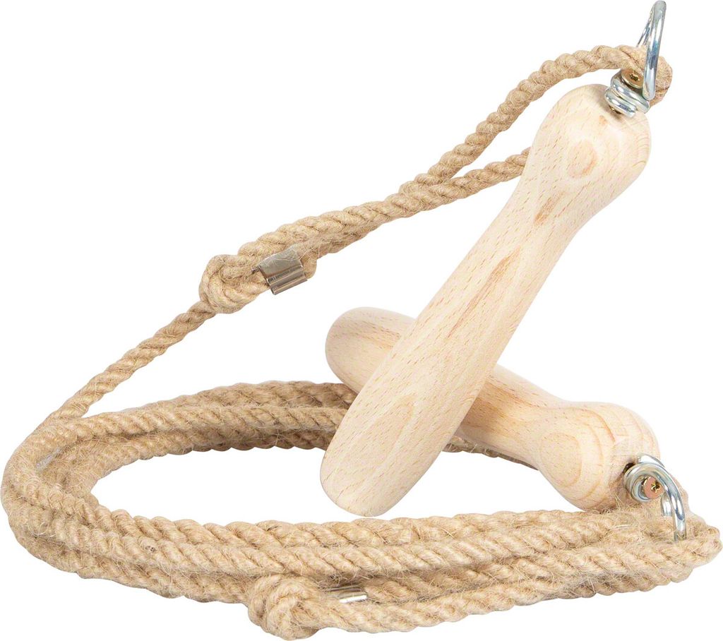 Springseil Hanf mit Holzgriff Springseil Sprungseil Hüpfseil Seilspringen 280cm