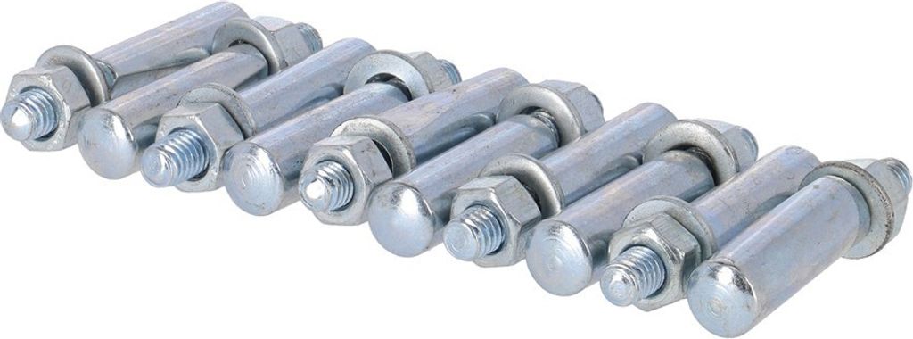Fix Nippel Kurbelkeil 9,5 mm kurze Fläche, silber (10er Pack)