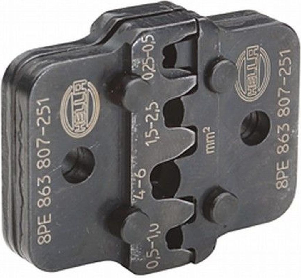 Crimpzangeneinsatz Metall schwarz HELLA universell für diverse Fzg.