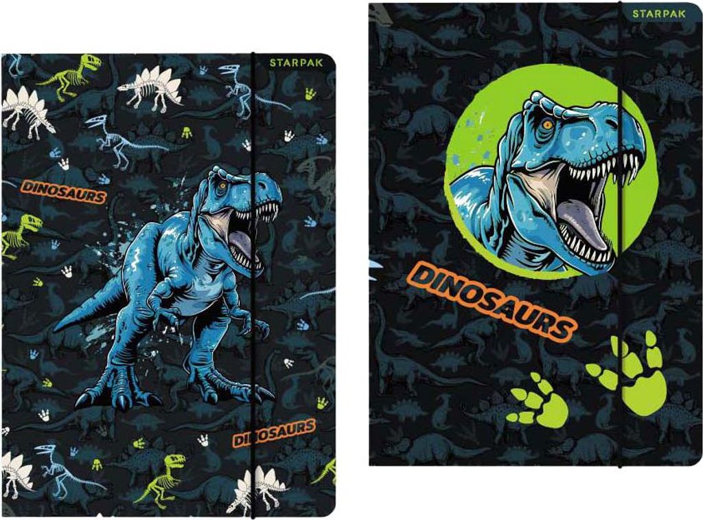 Ordner mit elastischem A4-Dinosaurier