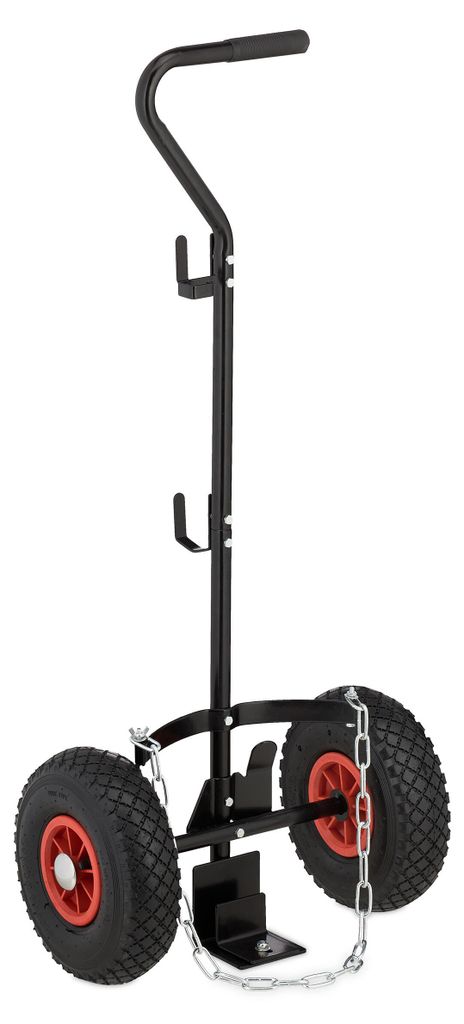 Relaxdays Transportwagen für Gasflaschen, für 3 & 5 kg Produktbild 