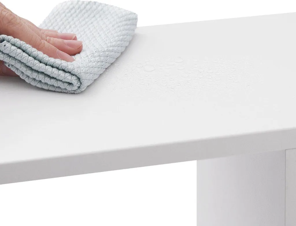 Étagère Bibliothèque 10 Compartiments en Bois Blanc MDF Style Moderne - 8