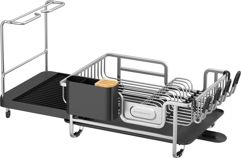 Égouttoir avec bac collecteur d'eau en acier inoxydable - Modèle Inox-X