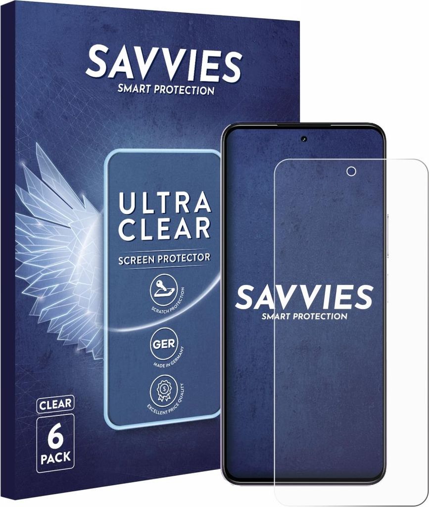 6x Für realme P4x Schutzfolie Savvies Displayschutz Display Schutz Folie Klar Transparent