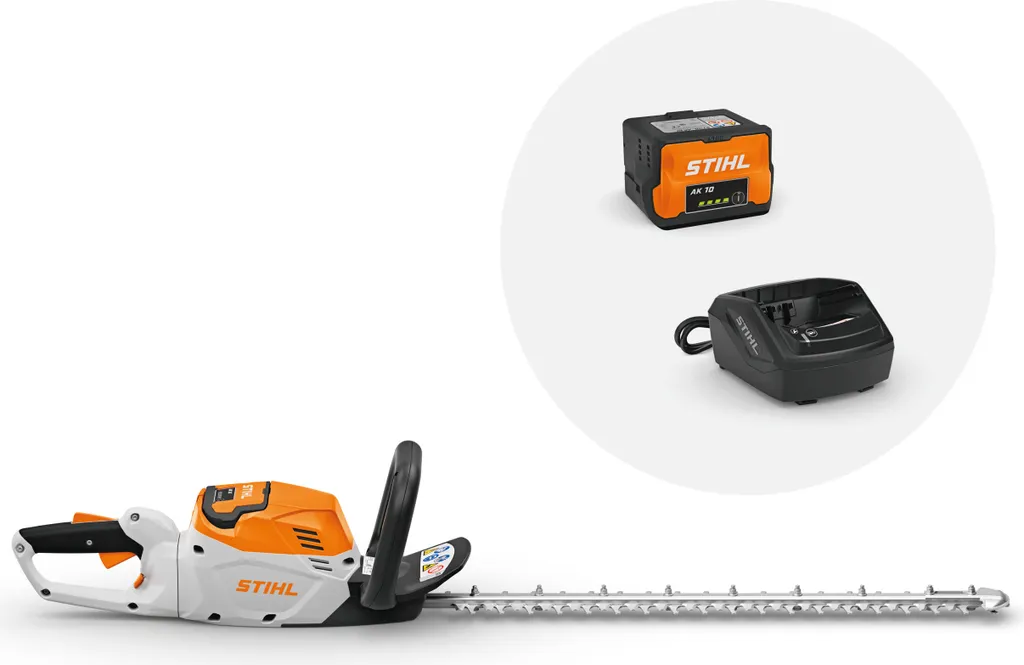 STIHL HSA 60 Taille-haie léger pour coupe facile avec batterie et chargeur