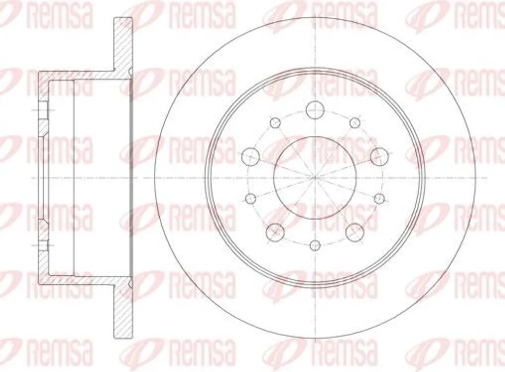 Disque de frein REMSA 61120.00 pour Jumper et Ducato OE 4246Y7