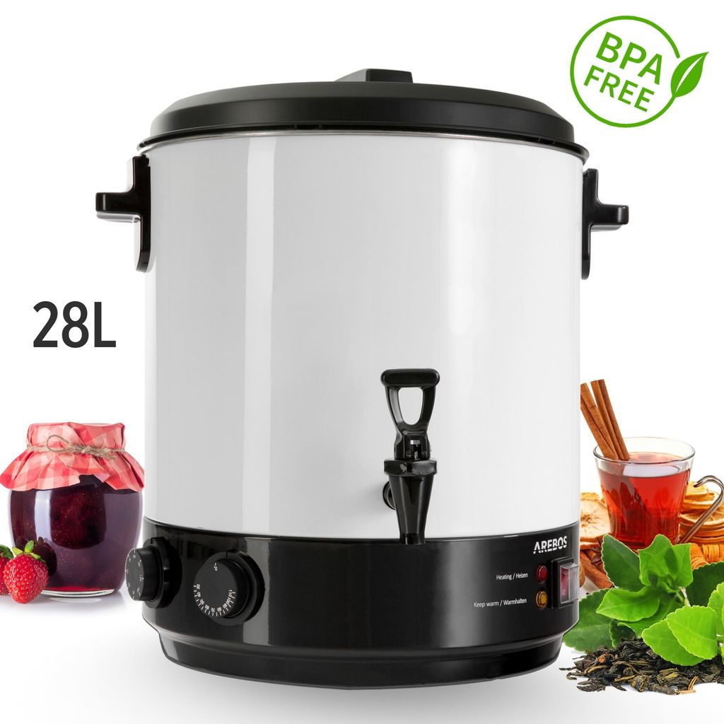 AREBOS Einkochautomat 1800 W | 28 L Einkochtopf mit Timer, Produktbild 