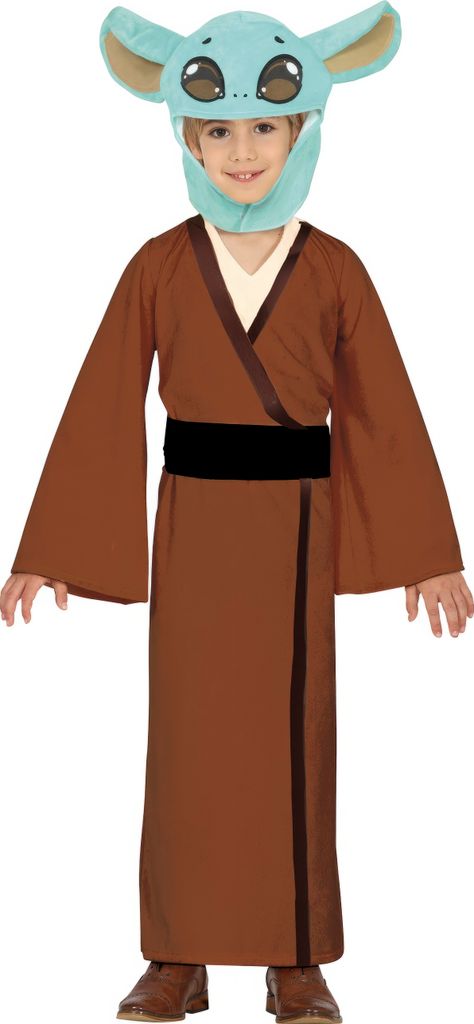 Alien Abenteuerfigur Raumreise Himmelswesen Kleine Kreatur Galaxie Outfit Kostüm Spaß Abenteuer Universum Junge Figur Fantasie, Größe: 110/116 ...