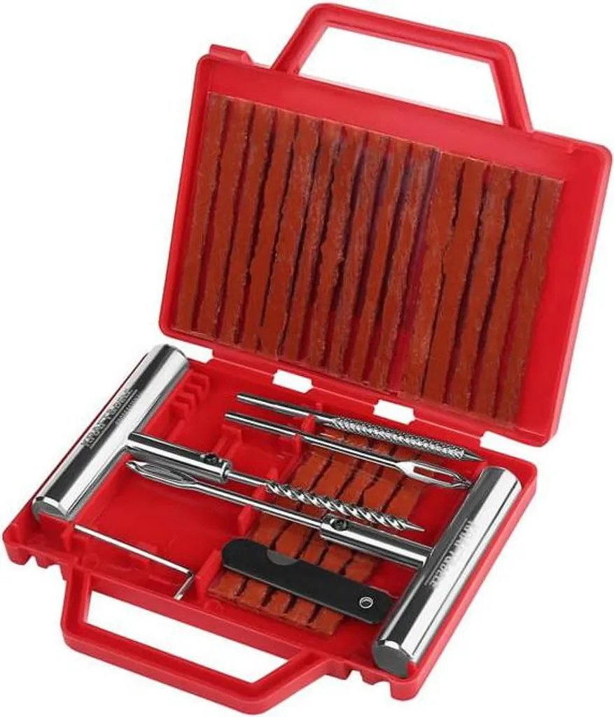 Kit de Réparation de Pneus 27 Pièces KD12507 - Set Complet de Secours