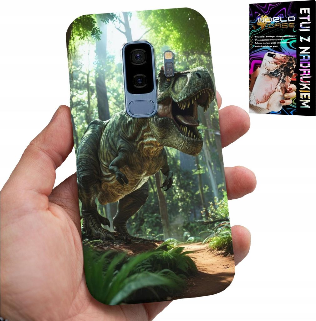 Fall Für Samsung Galaxy S9 Plus - Dino Dinosaurier Tyrannosaurus Fall + Film