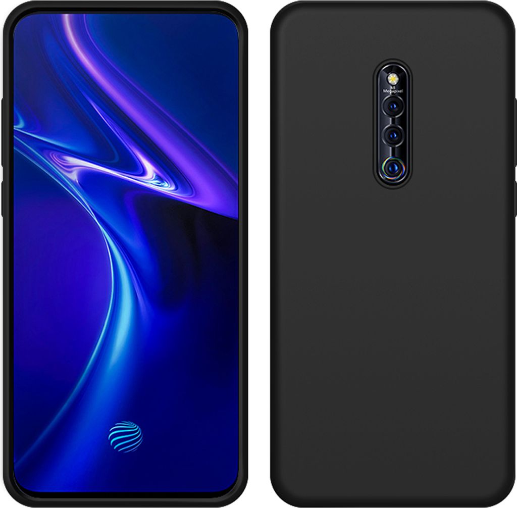 VIVO X27 Pro Hülle, LaimTop Slim Flüssig Silikon Soft Gel Gummi Stoßfest Kratzfest Schutzhülle für VIVO X27 Pro Schwarz