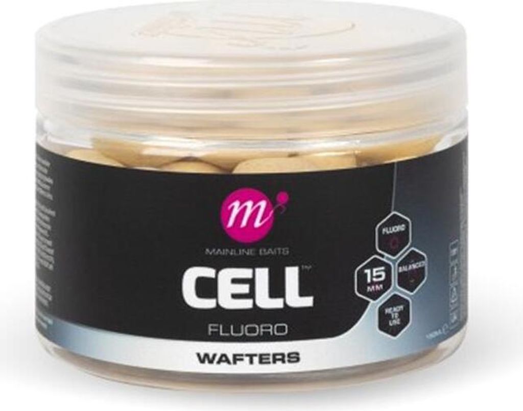 Mainline Cell Fluoro Wafters 13mm Weiße Kugeln
