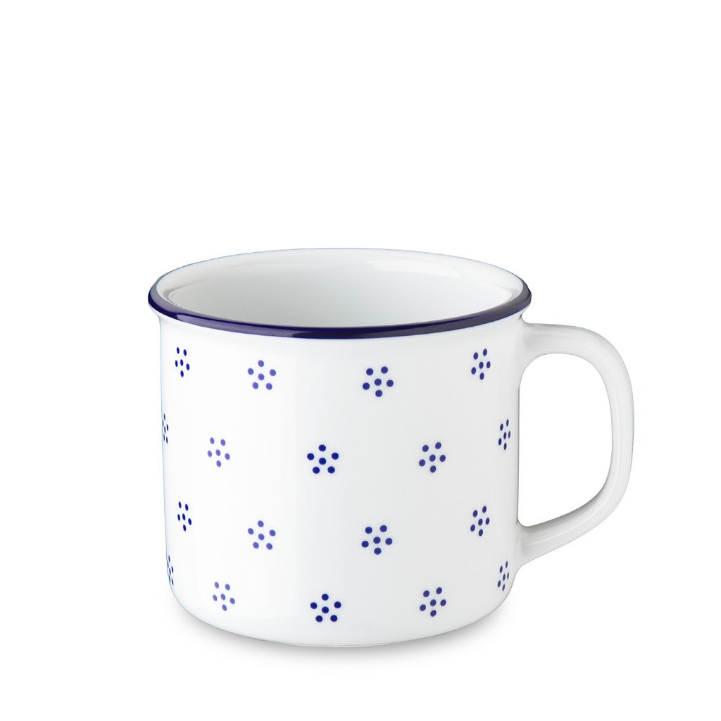 Retro hrnček, porcelán, 350 ml, modrý Valbella, G. Benedikt Obrázok produktu 