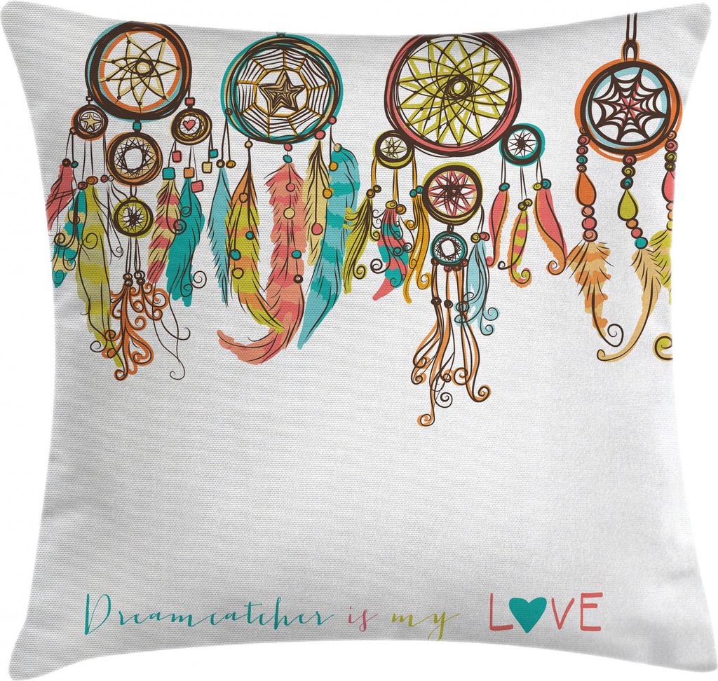 ABAKUHAUS Primitive Kissenbezug, Boho Dreamcatchers, Waschbar mit Reißverschluss Kissenhülle mit Farbfesten Klaren Farben Beidseitiger Druck, 40 ...