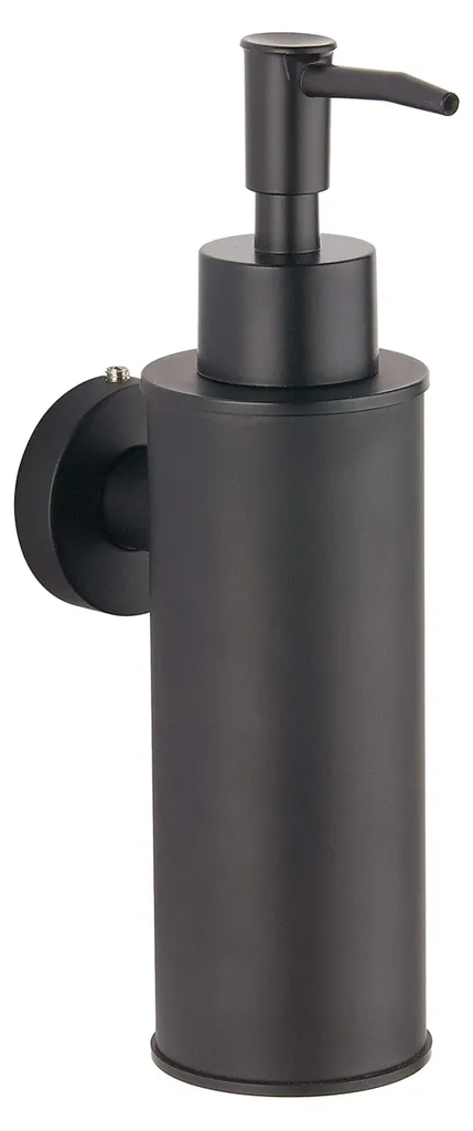 Distributeur de savon mural 180ml en acier inoxydable SUS304 noir mat