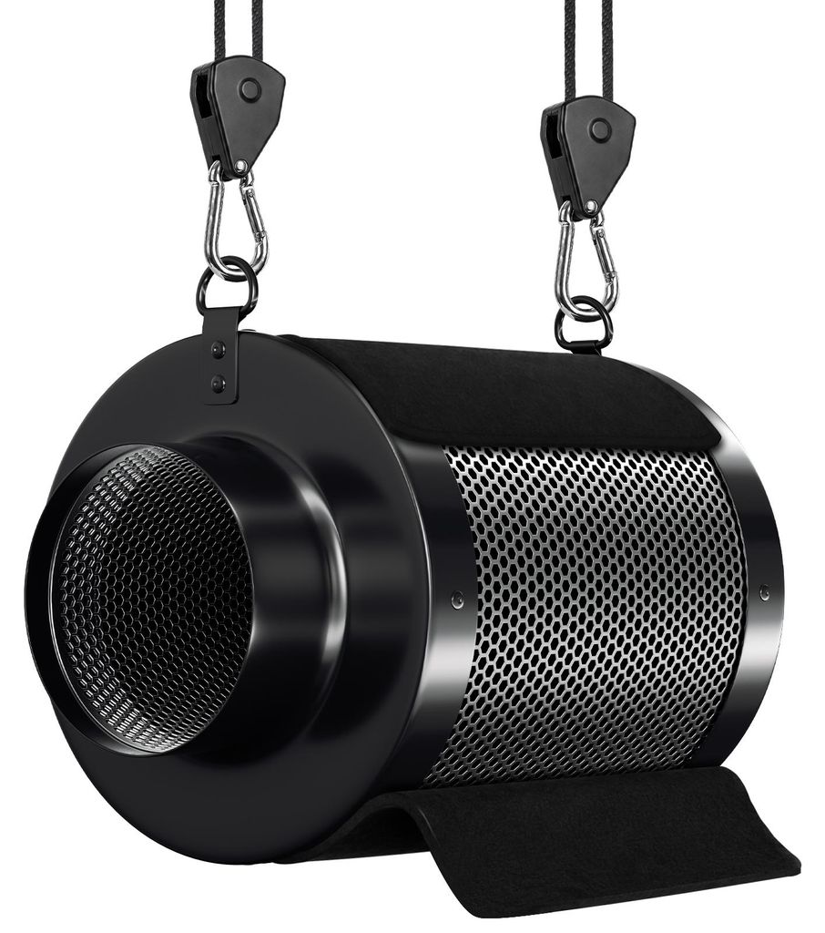 ISOISL Aktívny uhlíkový filter, priemer 100 mm, rozmery Obrázok produktu 