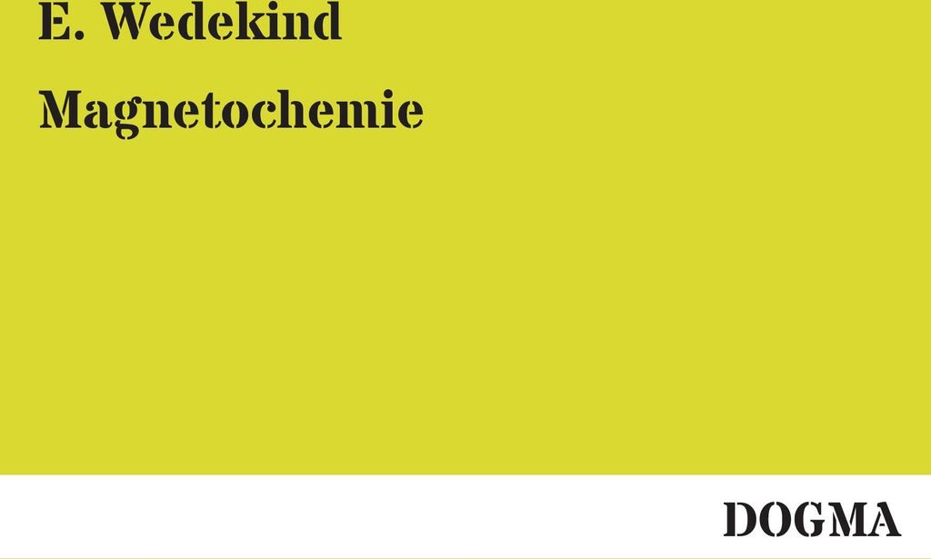 Magnetochemie