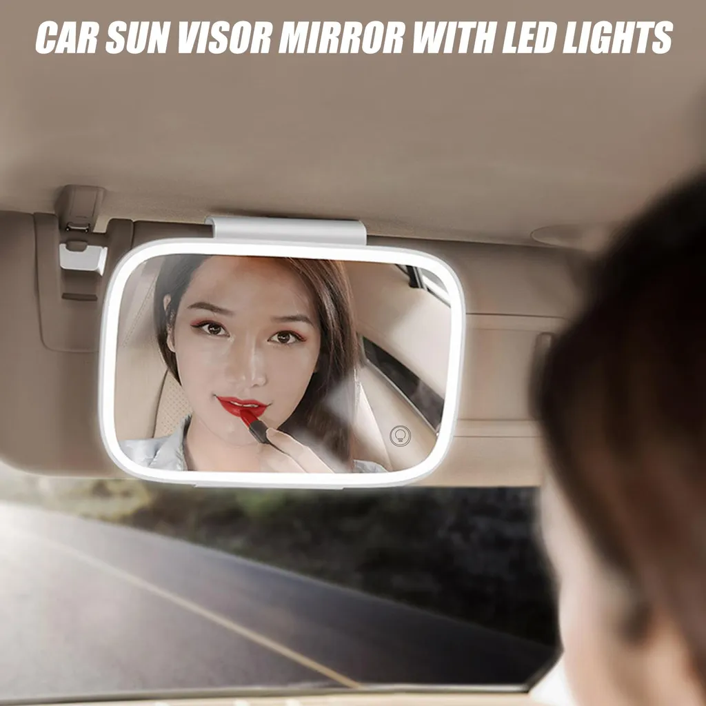 Specchietto Trucco Auto LED Ricaricabile - Regalo San Valentino per Lei