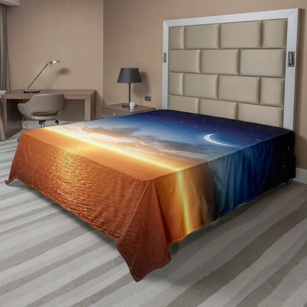 Lenzuolo Decorativo ABAKUHAUS 244x205cm - Tema Ocean Tramonto