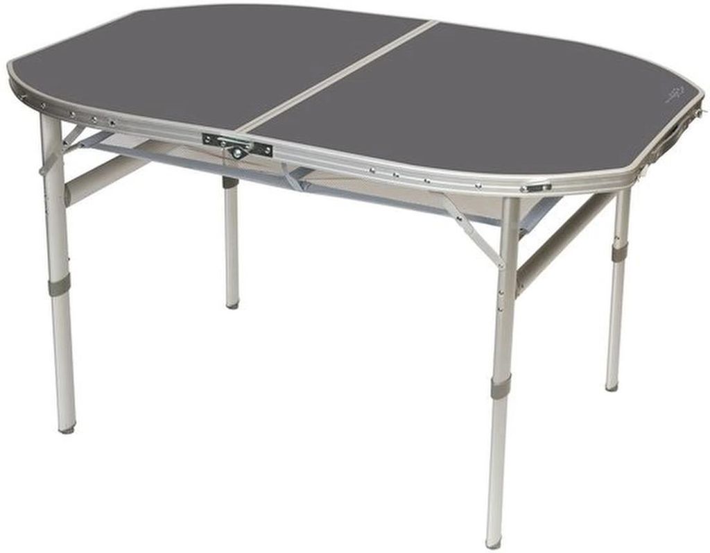 Kompakt foldbare Campingtafel mit verstellbarer Höhe und Reisebeutel