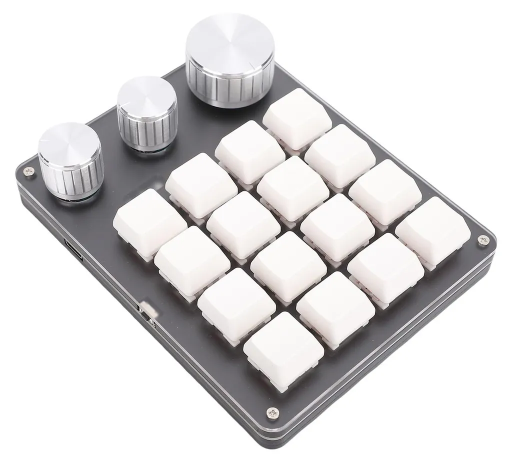 Mini Clavier de Gaming Programmable 16 Touches Mécaniques Blancs - 4