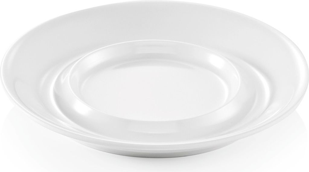 12x Untertasse Melamin Ø 14,5 cm weiß