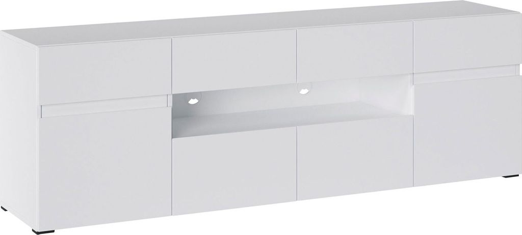 Lowboard Rimini TV-Unterschrank 180x40x59cm Farbe wählbar grifflos 2-türig