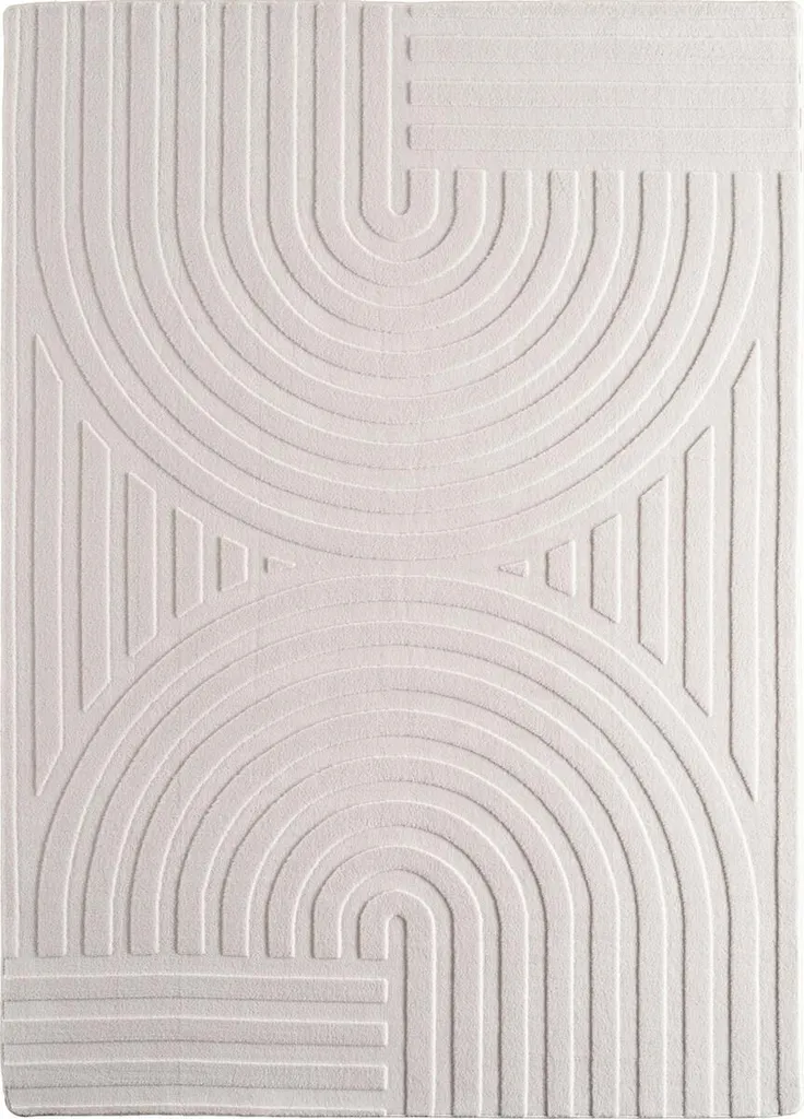 Tapis 120x170 cm crème Pompei 1611 - Idéal pour salon et chambre