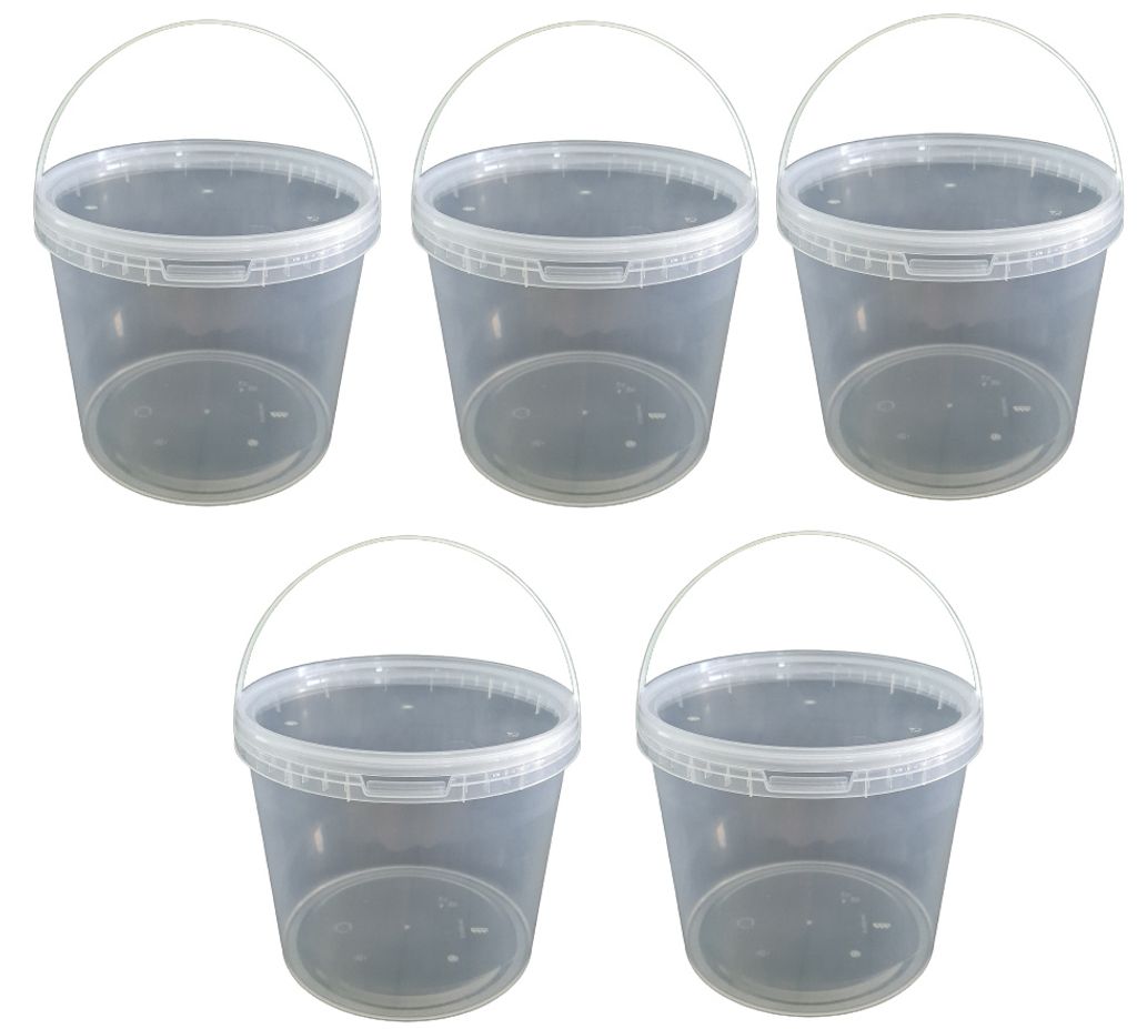 SILPLAST Eimer mit Deckel 10L x 5 Kunststoffeimer 10 Liter Produktbild 