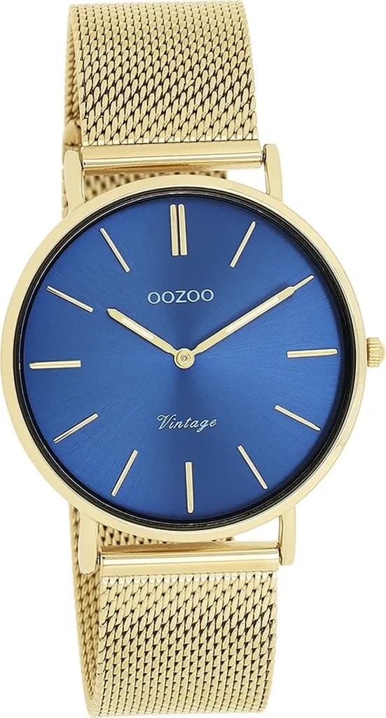 Oozoo Vintage Oro Donna C20291 Orologio Analogico Maglia Mesh