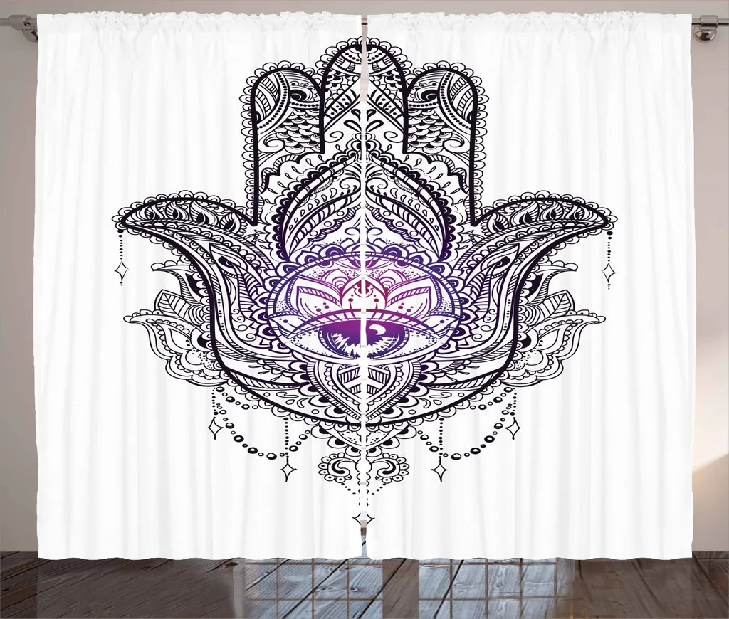 Tenda Soggiorno ABAKUHAUS Mandala Viola 280x245cm - Pronta Consegna