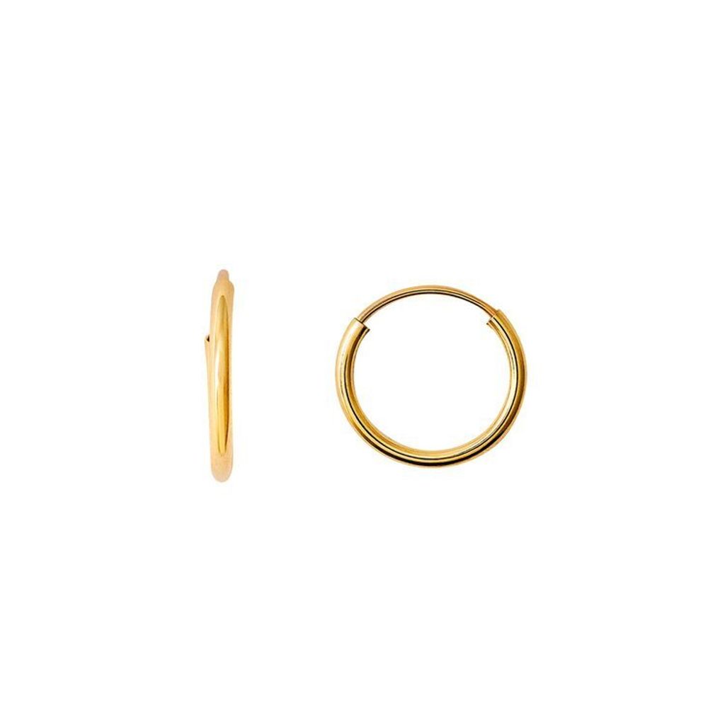 Xenox XG9K6000G Creolen Ohrringe Damen Fine Klassisch Klein Gelbgold 375/-