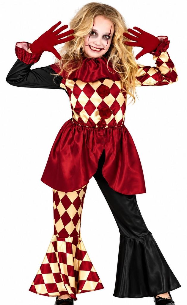 Halloween Kinderkostüm "Horror Clown Black Red" | 3-tlg. Produktbild 