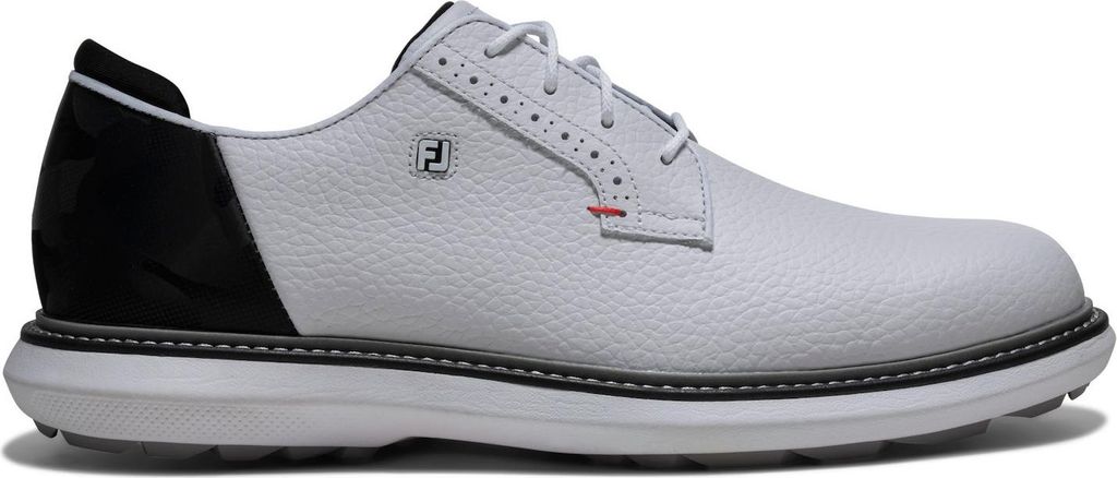 Footjoy Traditions Blucher Spikeless Golfschuhe für Herren, Weiß