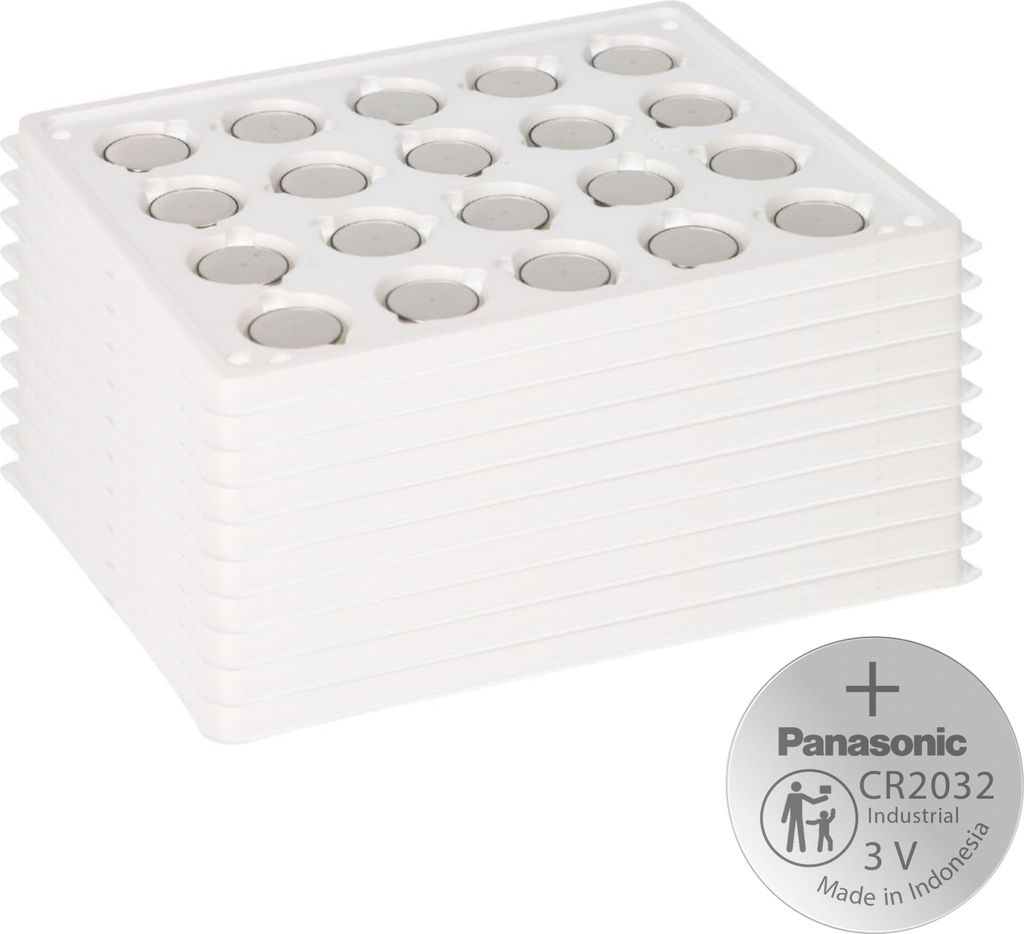 200x Panasonic CR2032 Batterie Lithium Knopfzelle CR2032BS Bulk