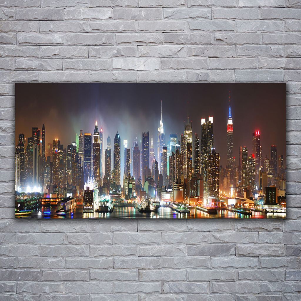 Glasbilder 120x60 Wandbild Druck auf Glas Stadt Gebäude