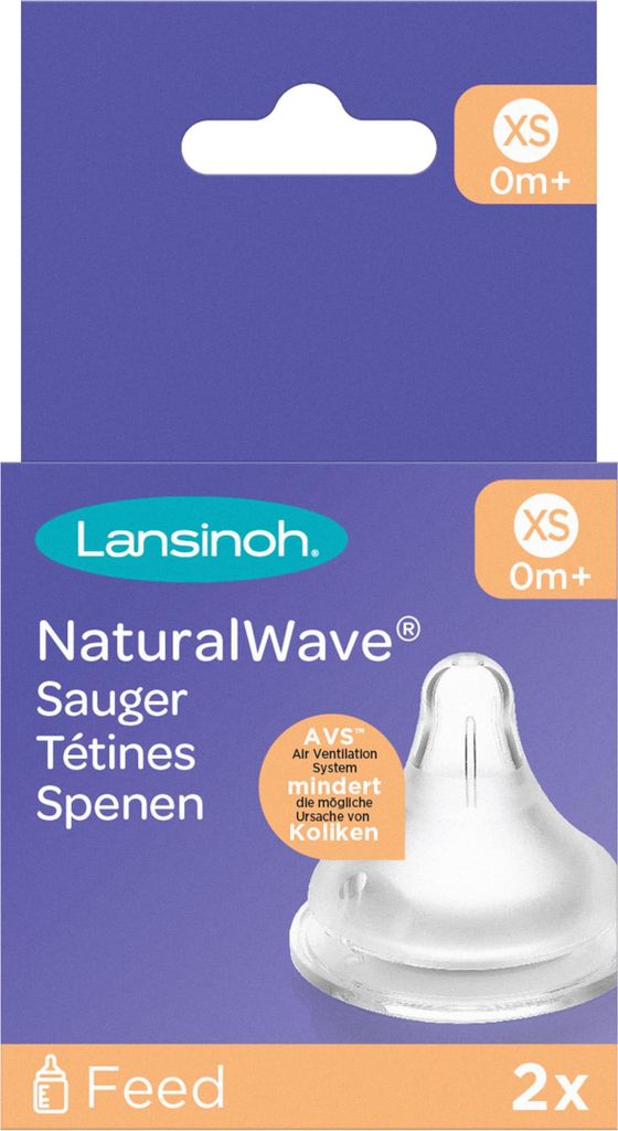 Lansinoh Naturalwave Sauger XS 2 St Produktbild 