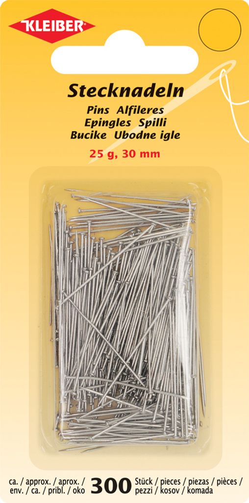 KLEIBER Stahlkopf-Stecknadeln 300 Stück Produktbild 1